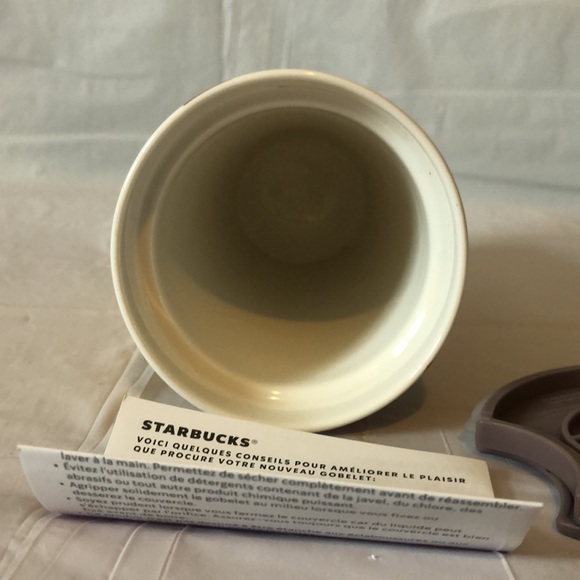 Starbucks Yellow rose of Texas porcelain 12 oz hot or cold beverage cup New 2021 - Picture 4 of 9